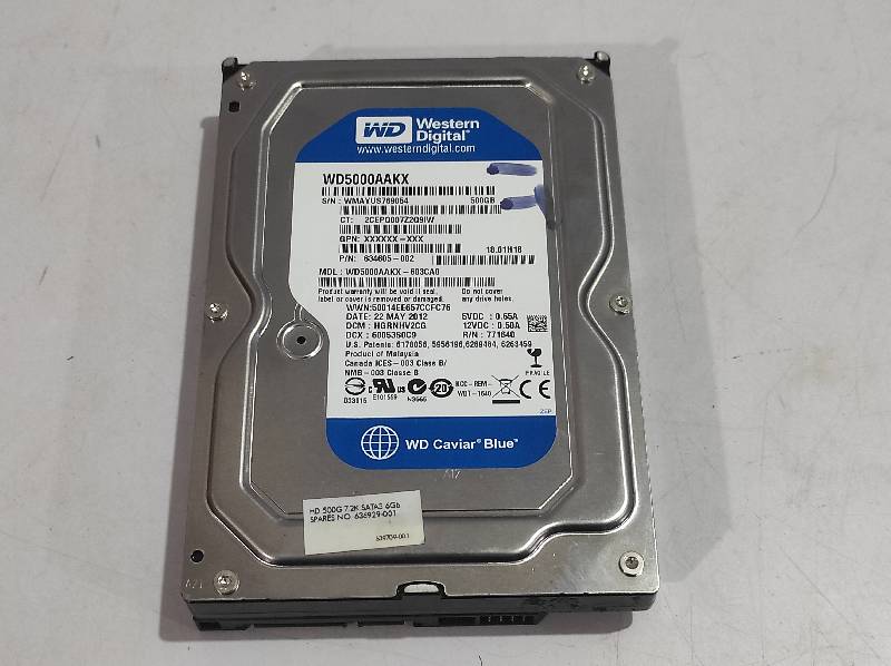 Western Digital Caviar Blue WD5000AAKX Hard Drive 500GB