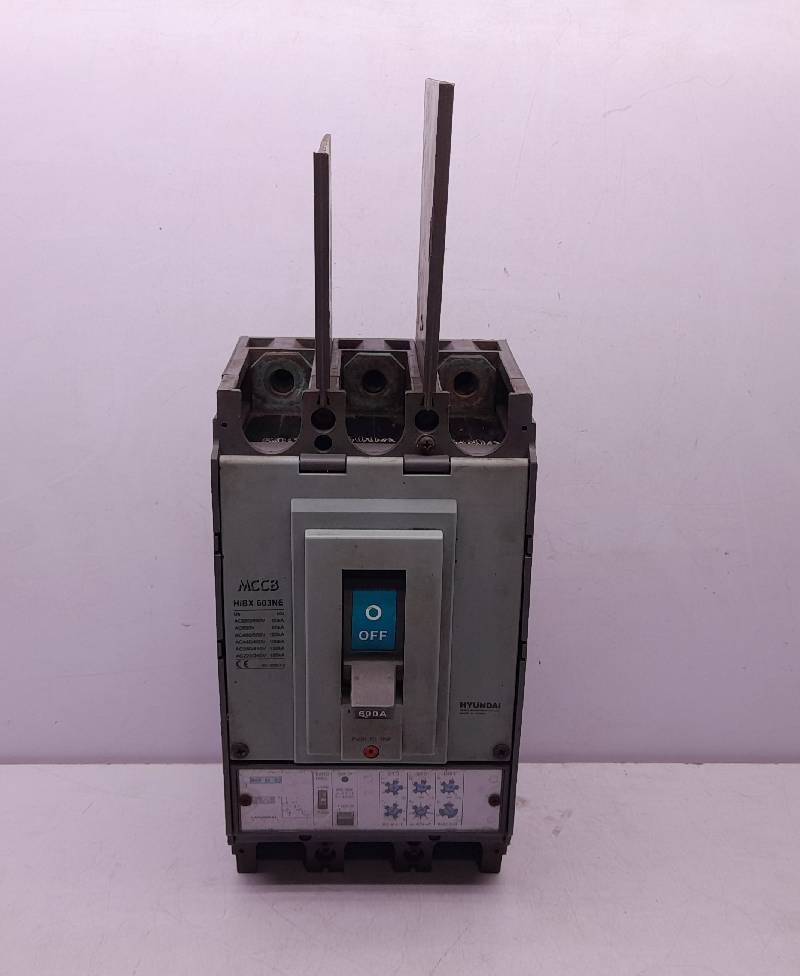 Hyundai HiBX 603NE MCCB 600A Molded Case Circuit Breaker 600AF 3P 50/60Hz