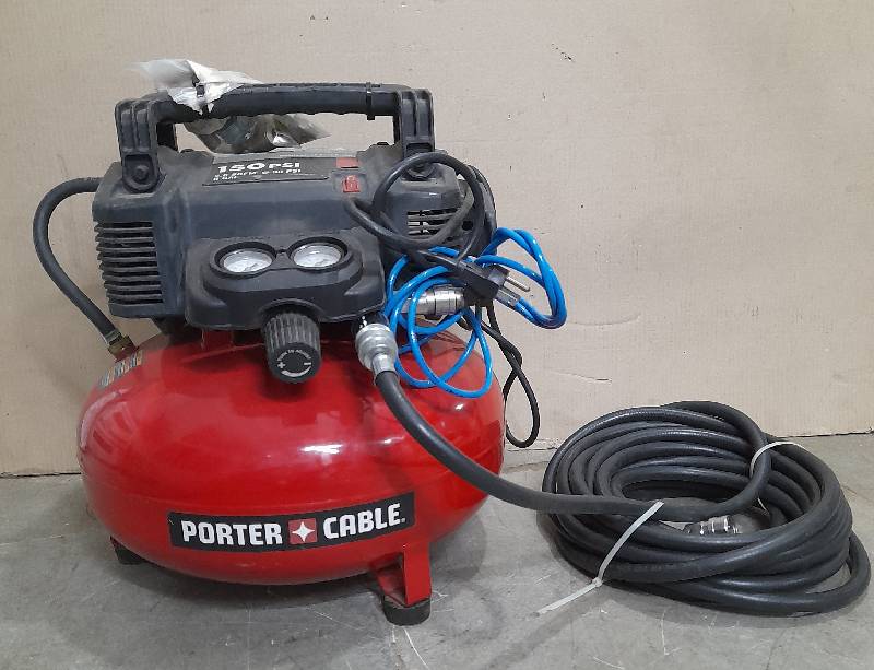 Porter Cable Mod C2002 Type 7 Air Compressor Max 150 PSI/LB-PO2 120V 60Hz 1PH 10A