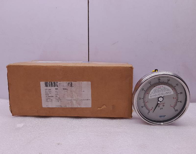 Liquid Filled Pressure Gauge 0-100-LF 0-100 PSI 0-7 kg/cm2