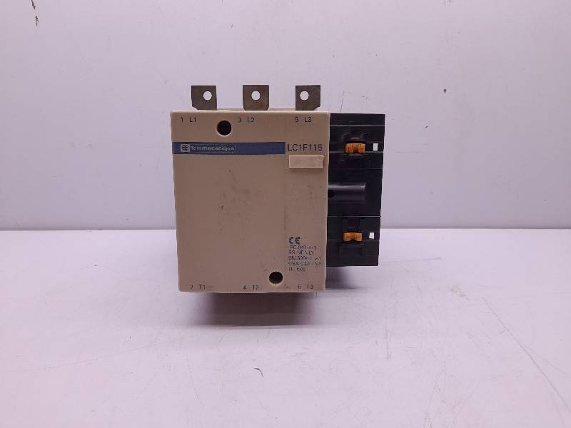 Telemecanique Square D LC1F115 Contactor LC1 F 115 Coil LX1 FF 220 220/230V 50Hz 265/277V 60Hz