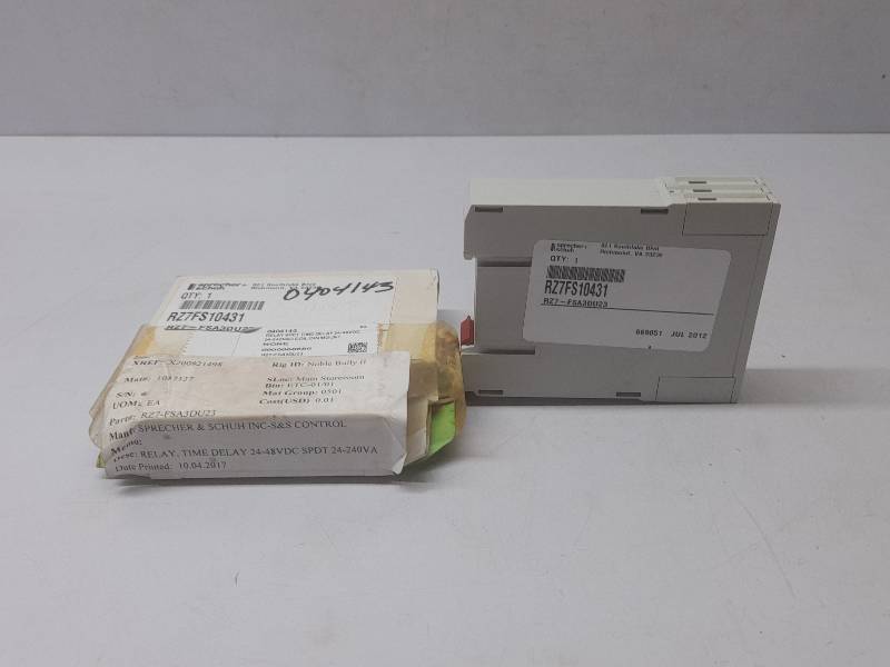 Sprecher Schuh RZ7FS10431 Time Delay Relay RZ7-FSA3DU23 1.5…30s 240VAC 48VDC