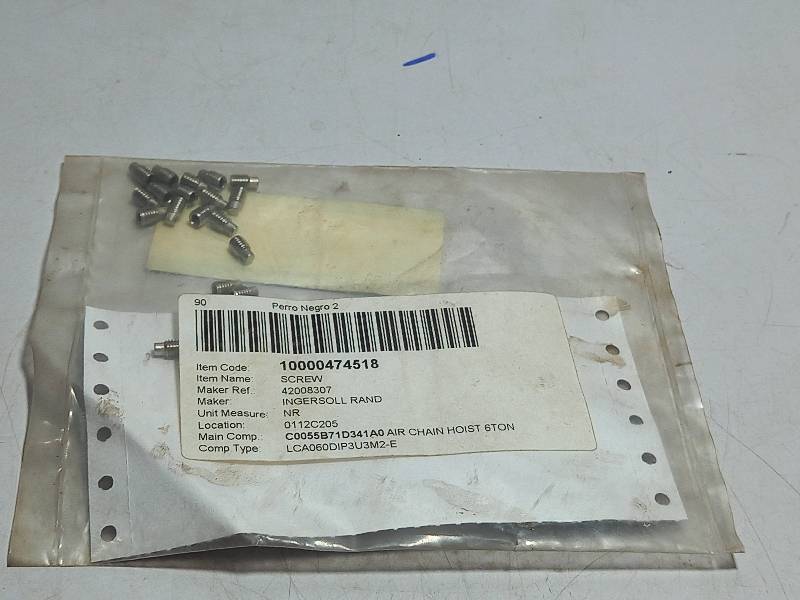 INGERSOLL RAND 42008307  SCREW  USED IN AIR CHAIN HOIST 6TON