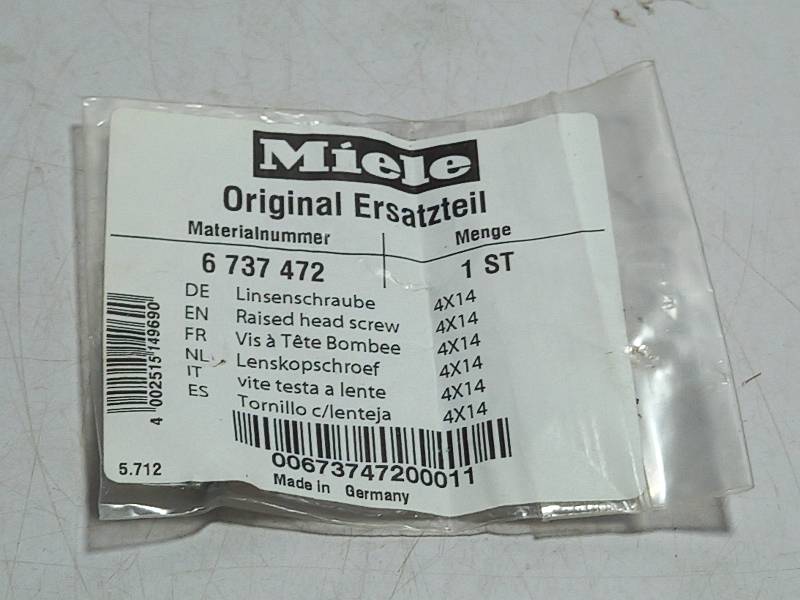 MIELE 6 737 472  EN : RAISED HEAD SCREW