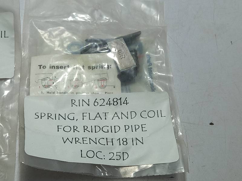 RIDGID 624814  SPRING, FLAT AND COIL  FOR RIDGID PIPE