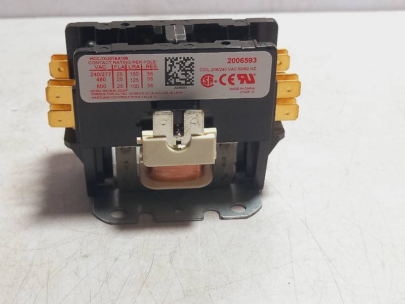 HARTLAND CONTROLS 2006593  CONTACTOR MANITOWOC COIL VOLTAGE 208-24