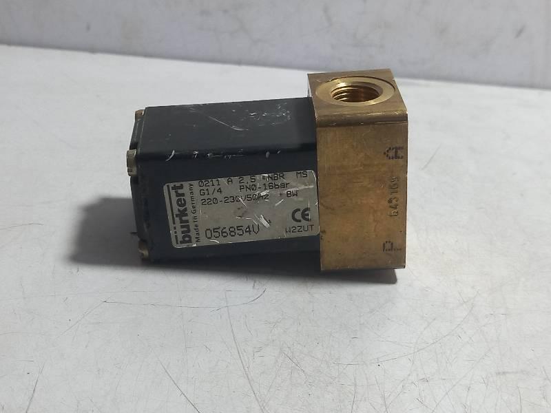 BURKERT 056854V SOLENOID VALVE  220-230V 50Hz  PNO-16BAR