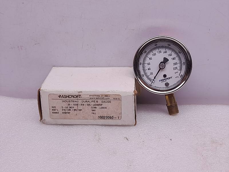 ASHCROFT 25-1009-AW-02L  PRESSURE GAUGES