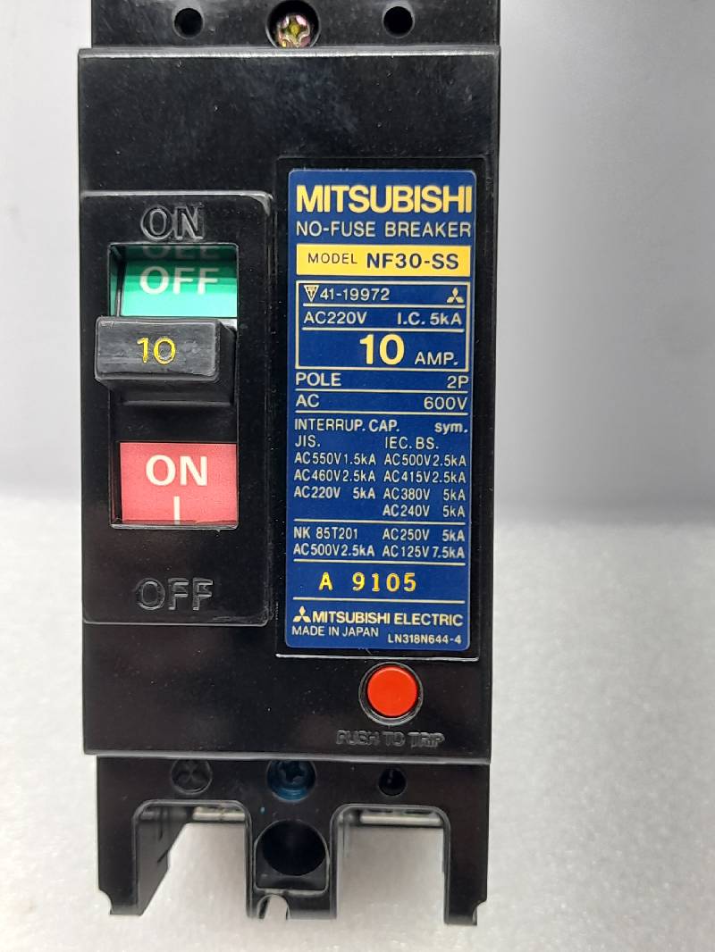 MITSUBISHI NF30-SS  NOFUSE BREAKER  2P-POLE  AC 600V 