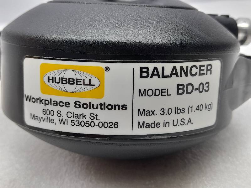 HUBBELL BD-03  TOOL BALANCER  MAX 3.0lbs