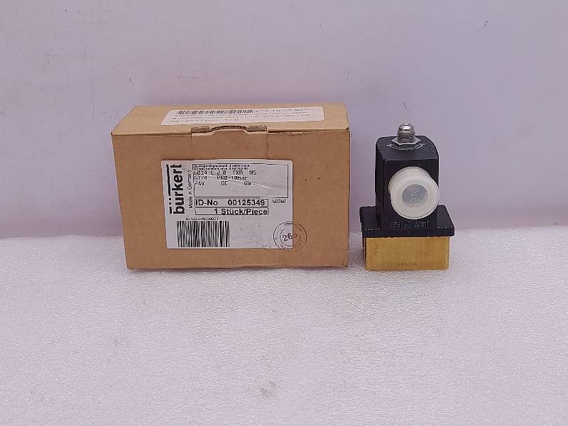 BURKET 6014          SOLENOID VALVE 3/2 WAY, G1/4” 0-10Bar 24V AC/DC -8W