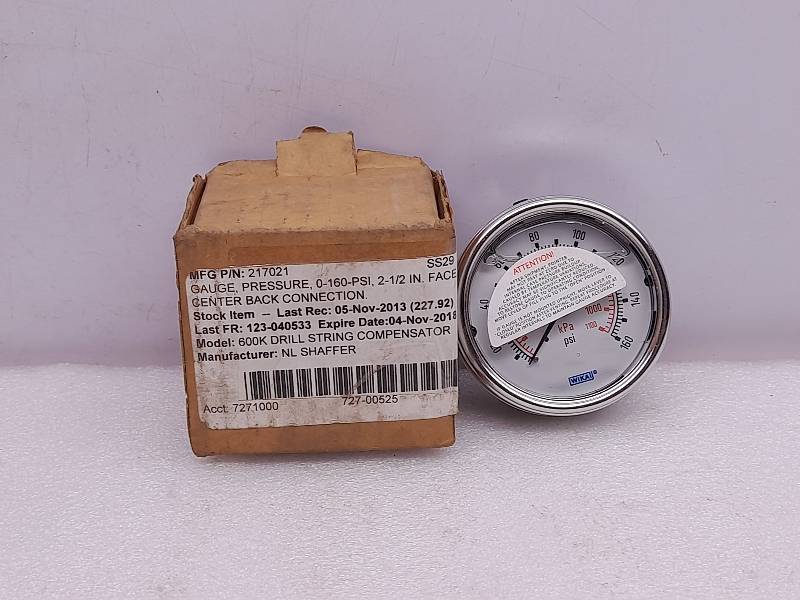 WIKAI 217021  PRESSURE GAUGES  0-160PSI 