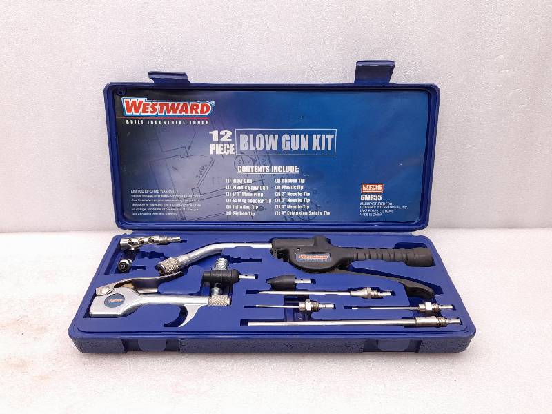 WESTWARD 6MR55  12 PIECE BLOW GUN KIT