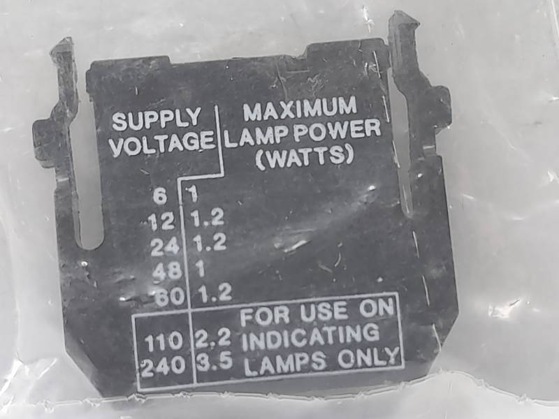 Cutler Hammer E22D LAMP Contact