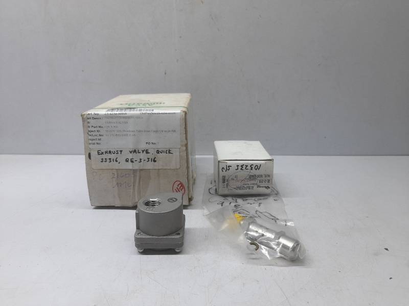 Versa QE-3-316 Quick Exhaust Valve / QE3316