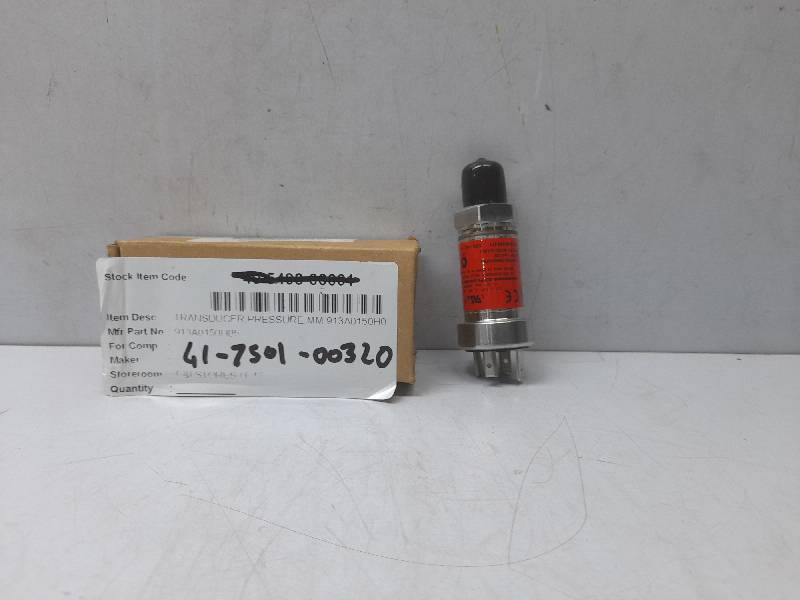 York Frick 913A0150H05 Pressure Transducer / 0-500 PSIA / Input: 9 to 30 VDC