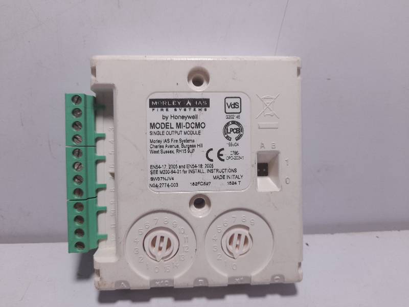 Honeywell/Morley IAS Fire System MI-DCMO Single Output Module / MIDCMO