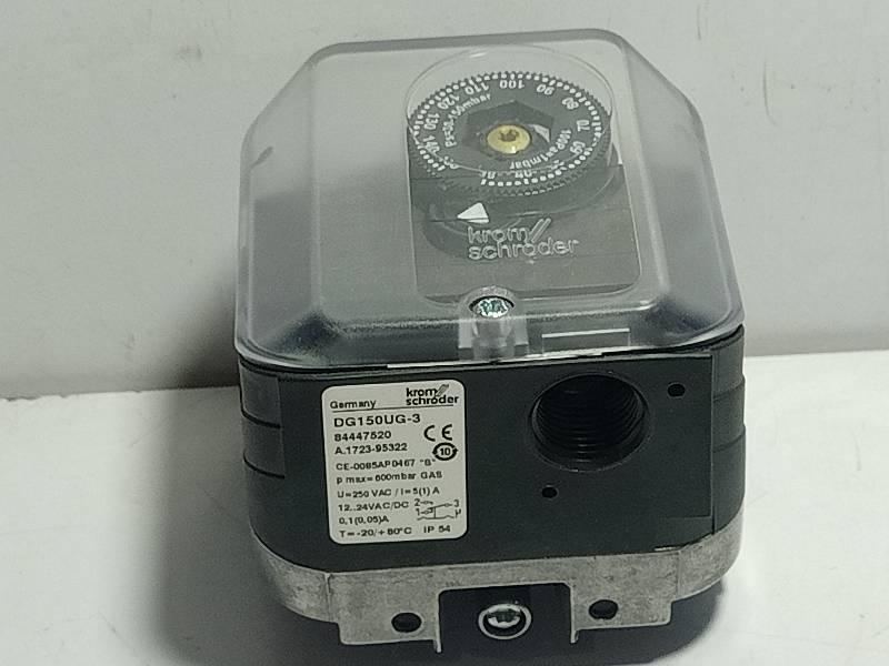 Krom Schroder DG150UG-3 Pressure Switch / P max=600mbar / U= 250 VAC/ I=5(1) A