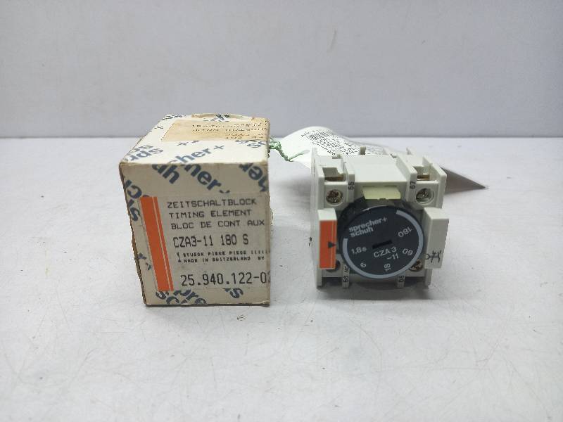 Sprecher+Schuh CZA3-11  TIME Delay Relay  600 V a.c max