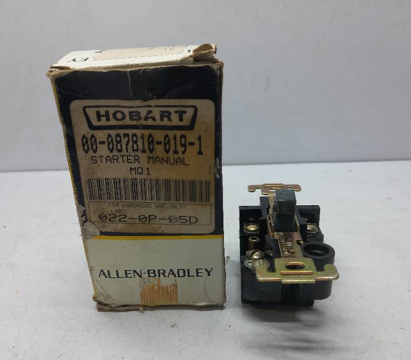 Allen-Bradley 600-TOX5 Manual Starting Switch  Hobart 00-087810-019-1