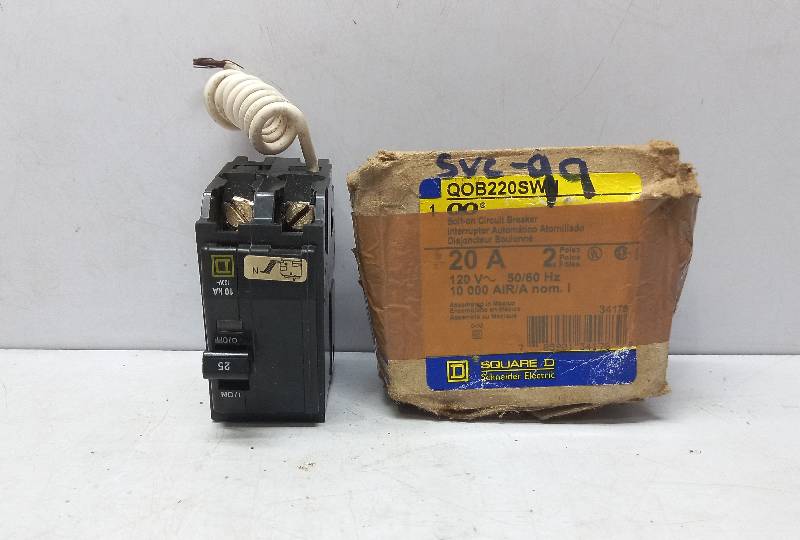 Square D QOB220SW  Bolt-On Circuit Breaker  Schneider Electric  20A