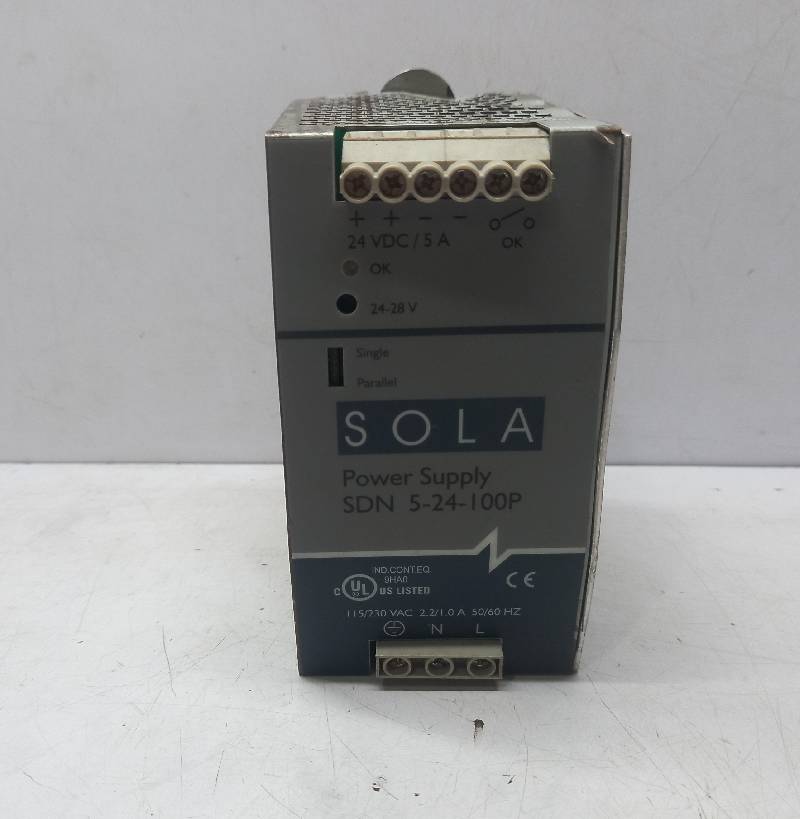 Sola  SDN 5-24-100P  Power Supply  115/230VAC