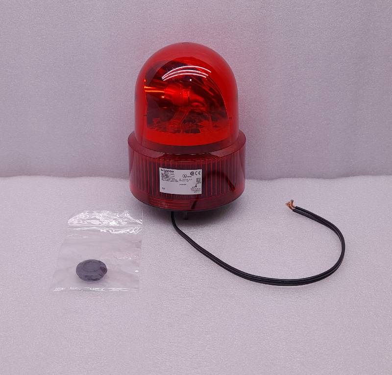 Schneider Electric XVR12B04  Rotating Mirror Beacon  24V ac/dc-Red