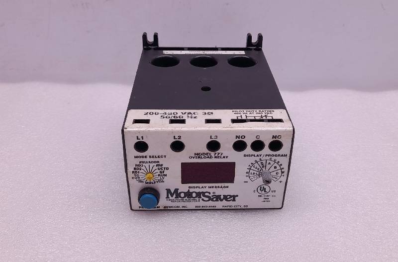 Symcon 777  Overload Relay  Motor Saver  200-480VAC 50/60Hz