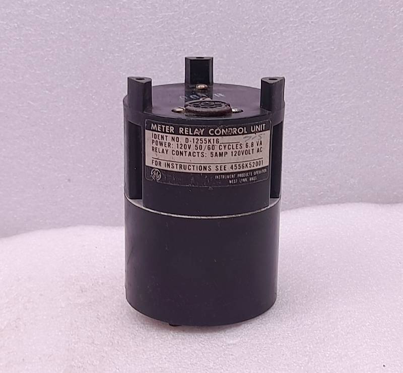 General Electric D-1255K16  Meter Relay Control 5AMP 120V