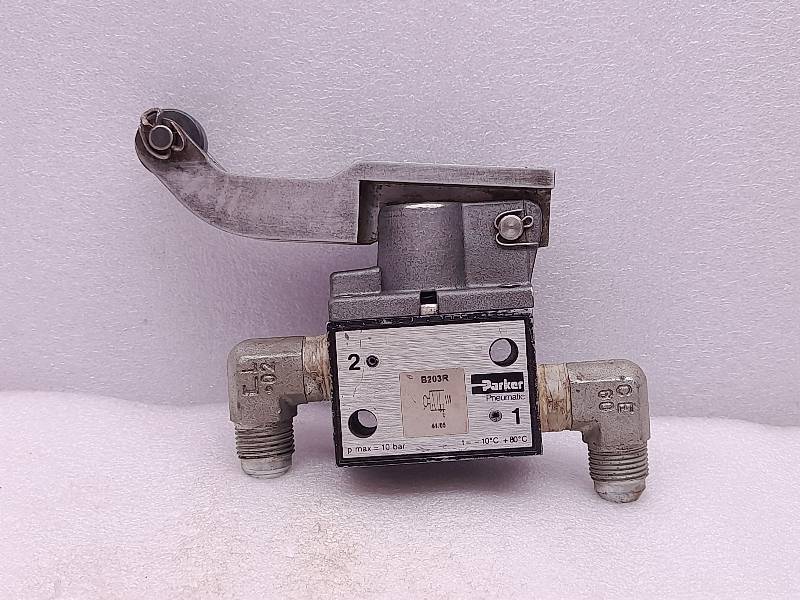 Parker B203R  Pneumatic Poppet Valve  Pmax= 10bar  T= -10C 80C