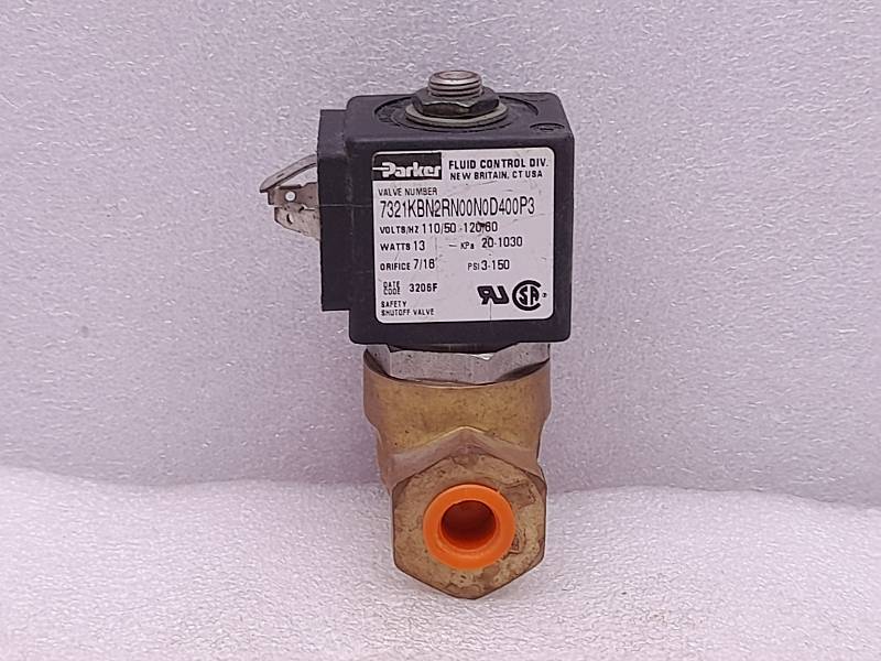 Parker General 7321KBN2RN00N0D400P3  Safety Shutoff Valve  110-120V 50/60Hz