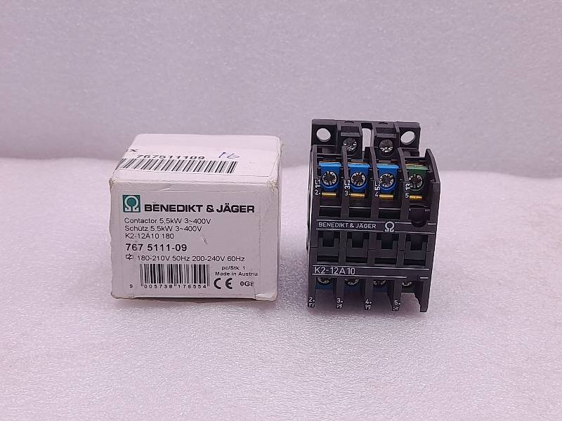 Benedikt & Jager 7675111-09  Contactor  Electrolux  180-210V 50Hz  200-240V 60Hz