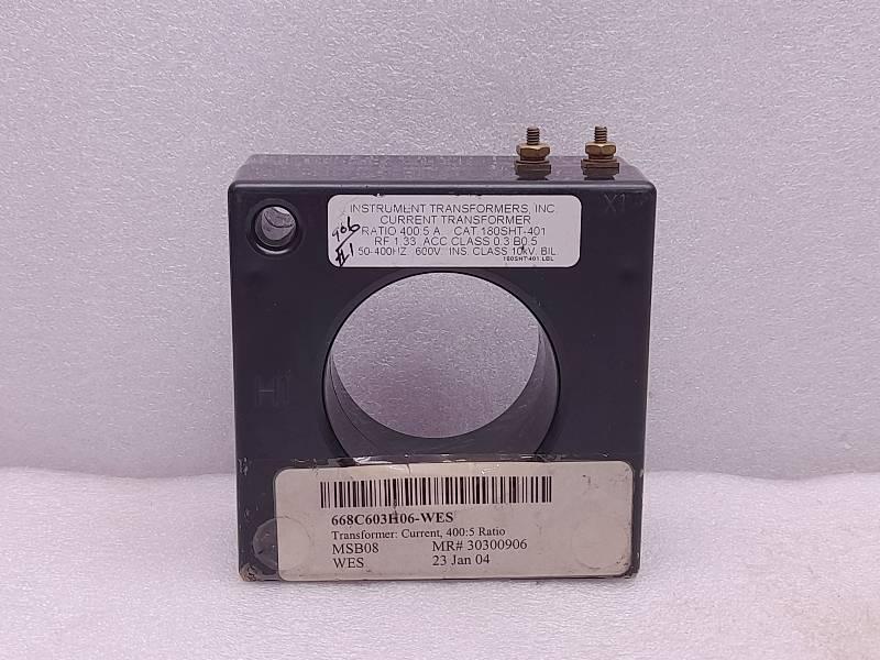 Westinghouse 68C603H06  Current Transformer  400:5A 600V  50-400Hz