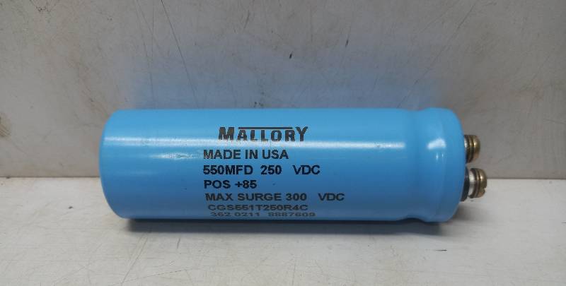 Mallory CGS551T250R4C  Capacitor  550FMD 250VDC