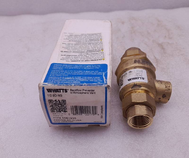 Watts 9D-M3  Backflow Preventer Valve  1/2