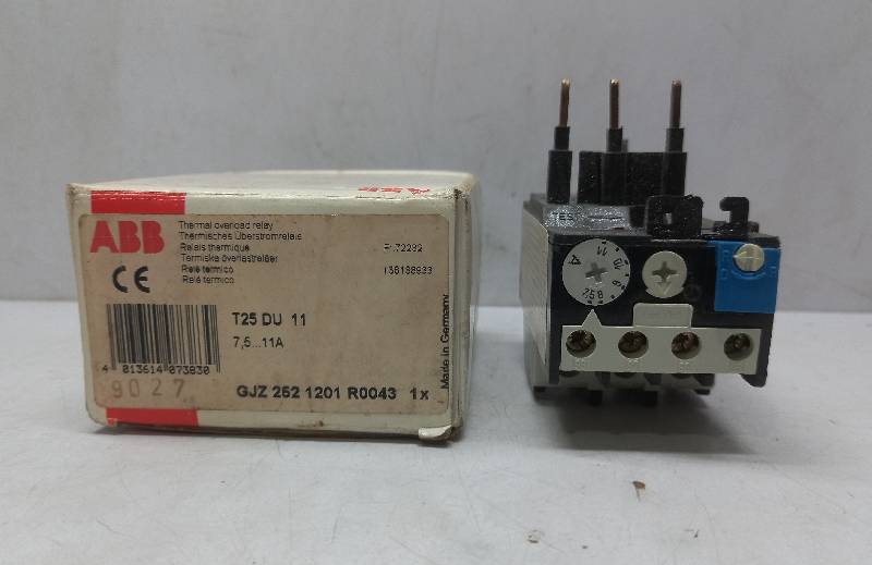 Abb T25 DU 11  Overload Relay  7.5….11A  10A= 660/690V