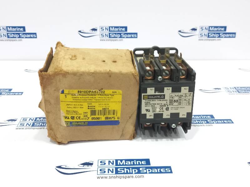 Square D 8910DPA53V02 Definite Purpose Contactor 3P 120V/110V 60/50Hz