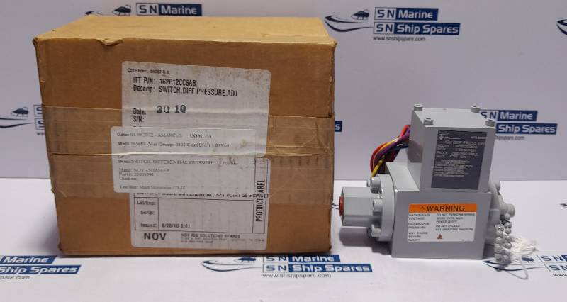 ITT Neo Dyn 162P12CC6AB Adjustable Differential Pressure Switch Nov 20009394