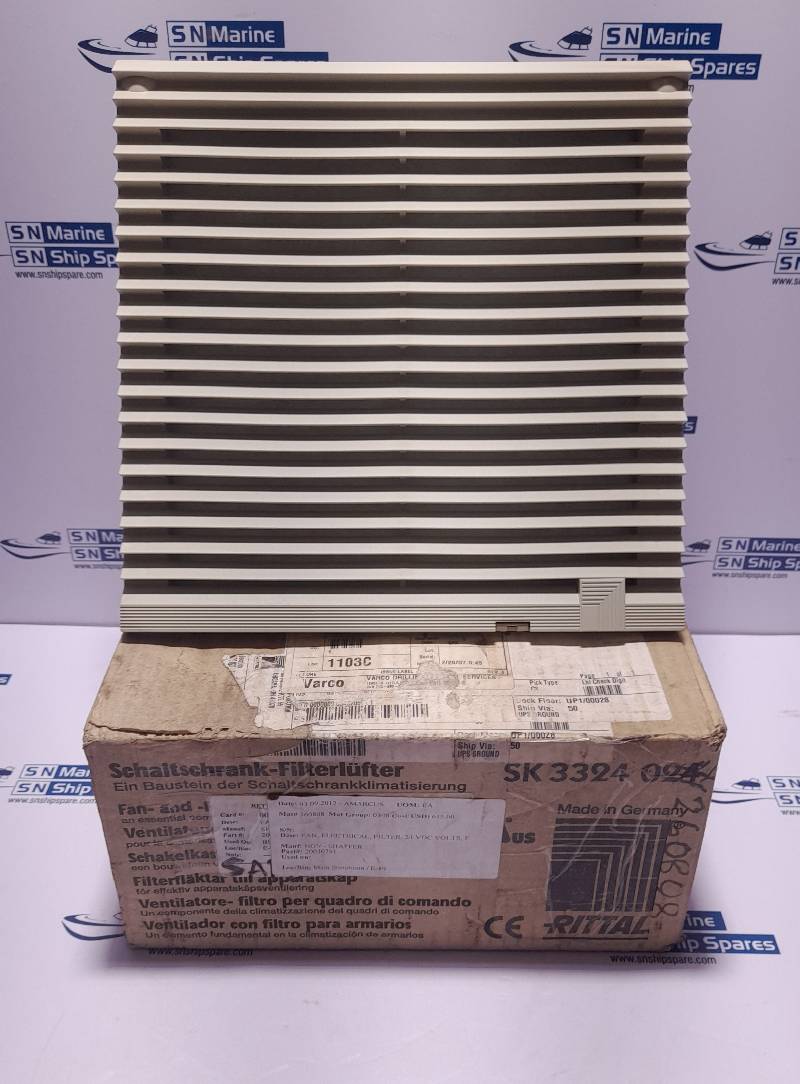 Rittal SK 3324024 Fan and Filter Unit 24VDC 0.30A 7.2W NOV 20030791Ebm W2G130-AA47-26