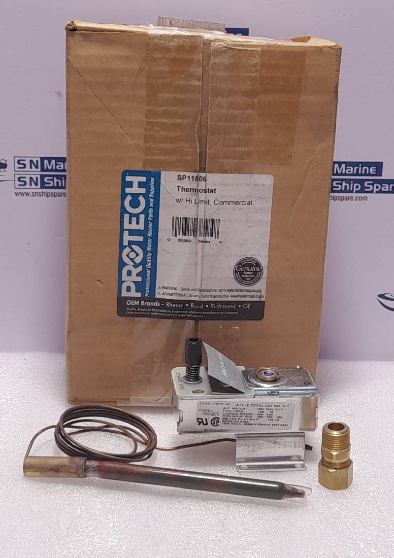 Protech SP11806 Thermostat W/Hi Limit Commercial Rheem SP11806 White Rodgers 11B72-10