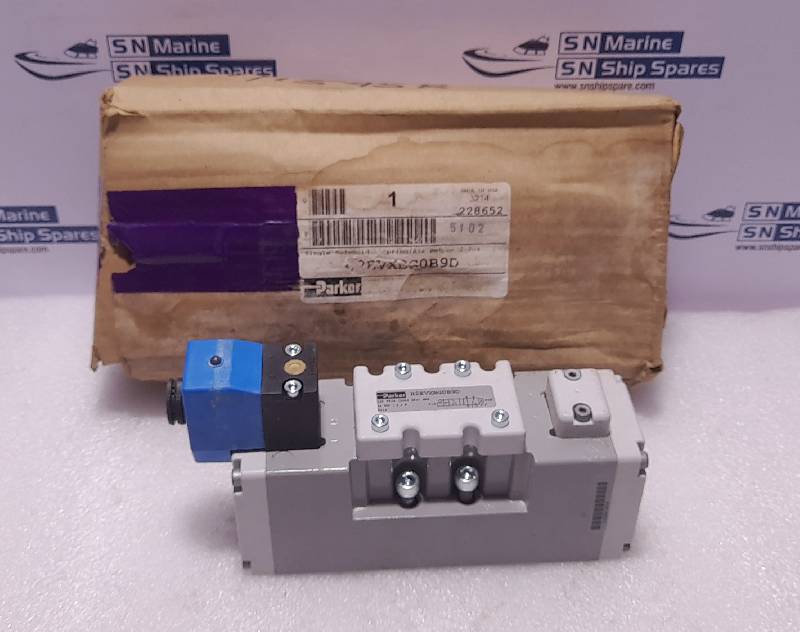 Parker H2EVXBG0B9D Solenoid Valve 145 PSIG 1000 kPa Max P04749B9 Coil 24VDC 3.2W