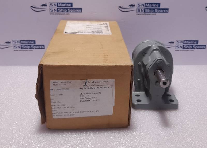 BSM 714-01002-2Rotary Gear Pump Foot Mount NO2 17E06 NOV 7815926 714010022