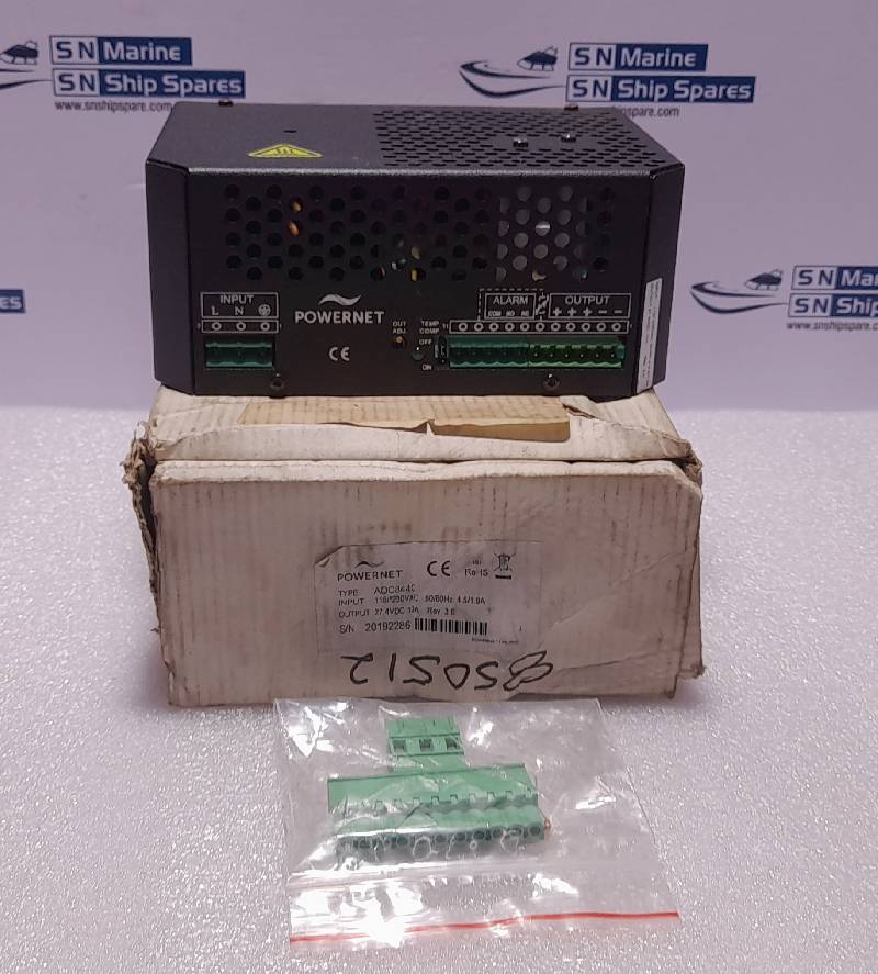 Powernet ADC8440 Power SupplyIn 115/*230VAC 50/60Hz 4.5/1.9A Out 27.4VDC 10A Rev 3.0