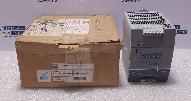 EGS Sola Hevi Duty SDN 10-24-100P Power Supply In 115/230V Out 24V 10A NOV 7400945