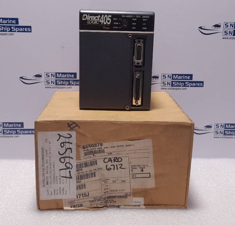 Automation Direct D4-440DC-1 Koyo Direct Logic 405 CPU 24VDC NOV 6550379