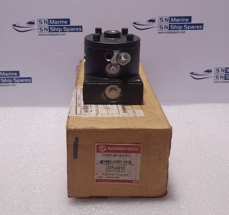 Norgren D1012H-23-A1 Poppet Valve Max 150 PSIG 130?F NOV 204263 Needle Valve