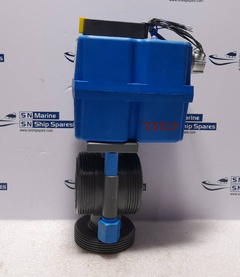 Plast-O-Matic Q1060-B TEBVA150VS-PV Electric Actuated Valve True Blue ...