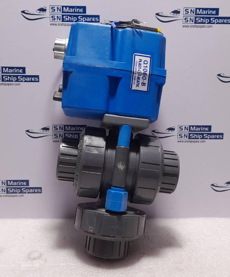 Plast-O-Matic Q1060-B Electric Actuated Valve True Blue 8572