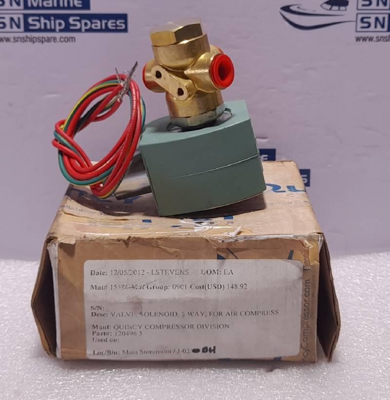 Asco 120496-5 Solenoid Valve Quincy 120496-5 MP-C-080 238610-032-D 120/60 110/50 10.1W