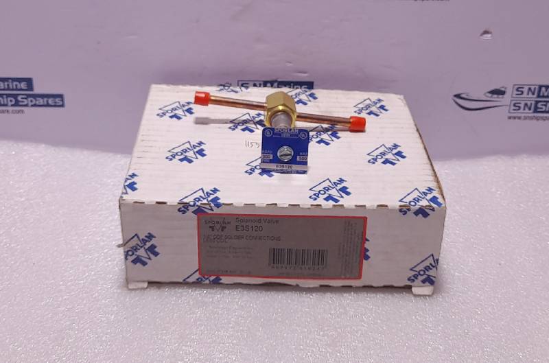 Sporlan E3S120 Solenoid Valve ¼” ODF Solder Connections Less Coil MOPD 300 MRP 500